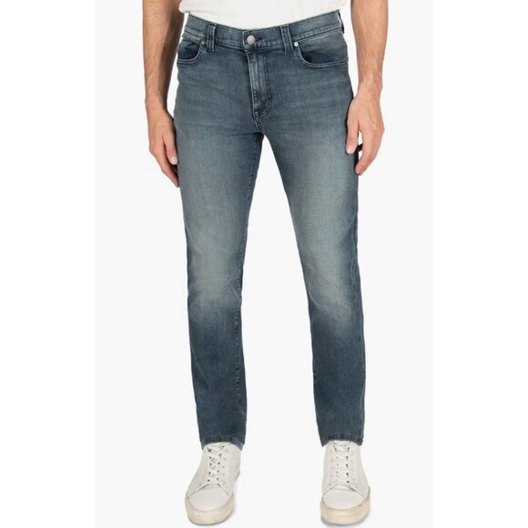 Fidelity Jeans Mens 32 Torino Straight Petrone Dark Wash Denim Stretch NWT - Picture 1 of 11